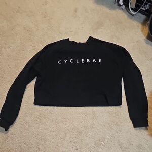 CycleBar Black Cropped Sweatshirt